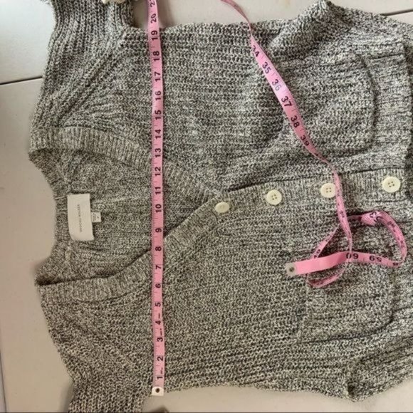 BROCHU WALKER COTTON COLOR BLOCK MARLED CARDIGAN S - Picture 6 of 9